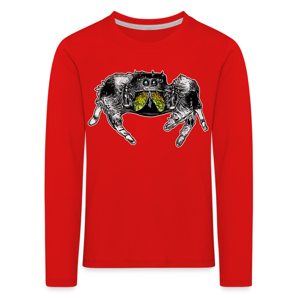 Kinder Longsleeve Phidippus regius Rastafari male - Rot