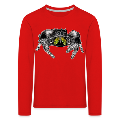 Kinder Longsleeve Phidippus regius Rastafari male - Rot