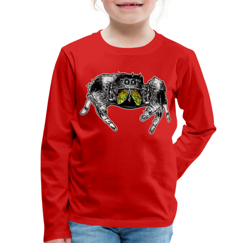 Kinder Longsleeve Phidippus regius Rastafari male - Rot
