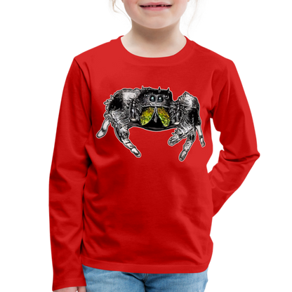 Kinder Longsleeve Phidippus regius Rastafari male - Rot