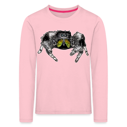 Kinder Longsleeve Phidippus regius Rastafari male - Hellrosa