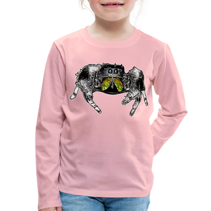 Kinder Longsleeve Phidippus regius Rastafari male - Hellrosa
