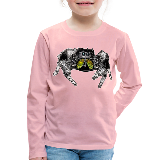 Kinder Longsleeve Phidippus regius Rastafari male - Hellrosa