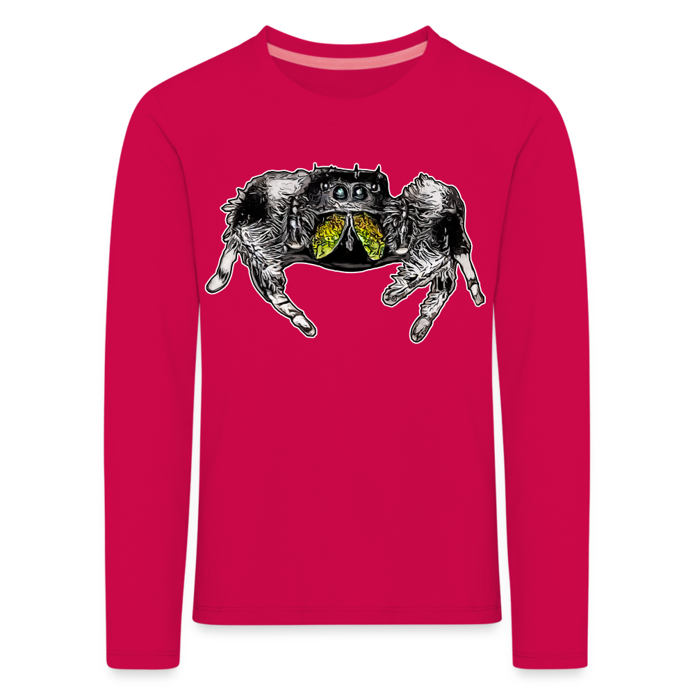 Kinder Longsleeve Phidippus regius Rastafari male - dunkles Pink