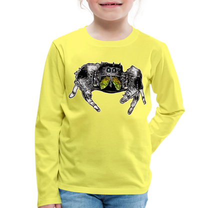 Kinder Longsleeve Phidippus regius Rastafari male - Gelb