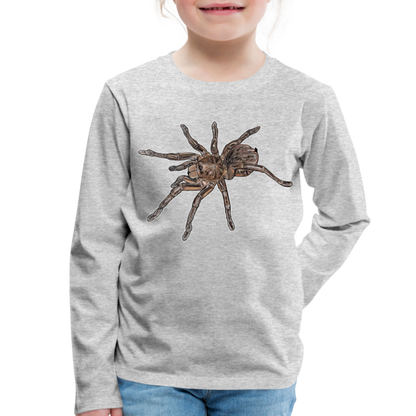Kinder Longsleeve Theraphosa stirmi juvenile - Grau meliert