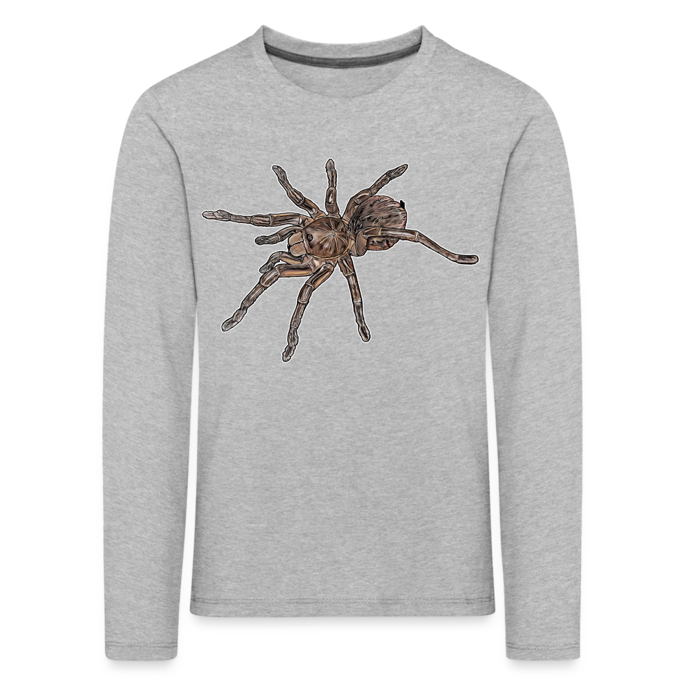 Kinder Longsleeve Theraphosa stirmi juvenile - Grau meliert