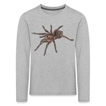 Kinder Longsleeve Theraphosa stirmi juvenile - Grau meliert