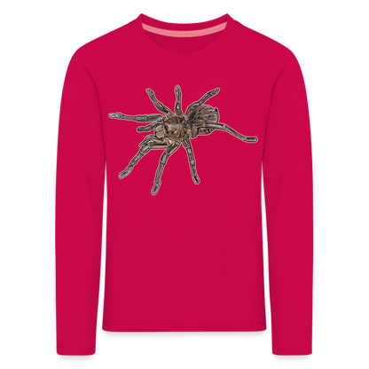 Kinder Longsleeve Theraphosa stirmi juvenile - dunkles Pink
