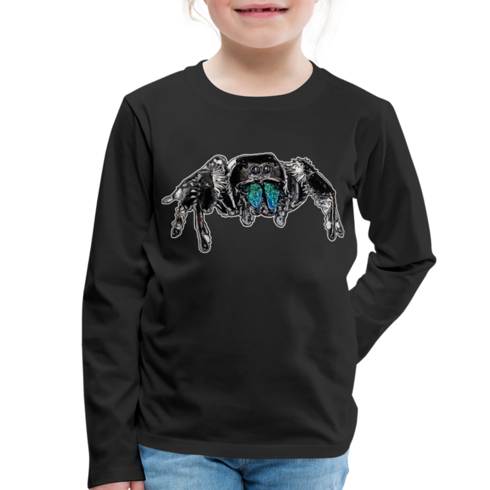 Kinder Longsleeve Phidippus regius Everglades male - Schwarz