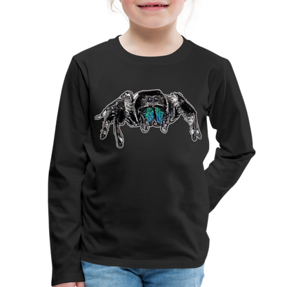 Kinder Longsleeve Phidippus regius Everglades male - Schwarz