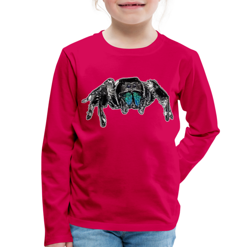 Kinder Longsleeve Phidippus regius Everglades male - dunkles Pink