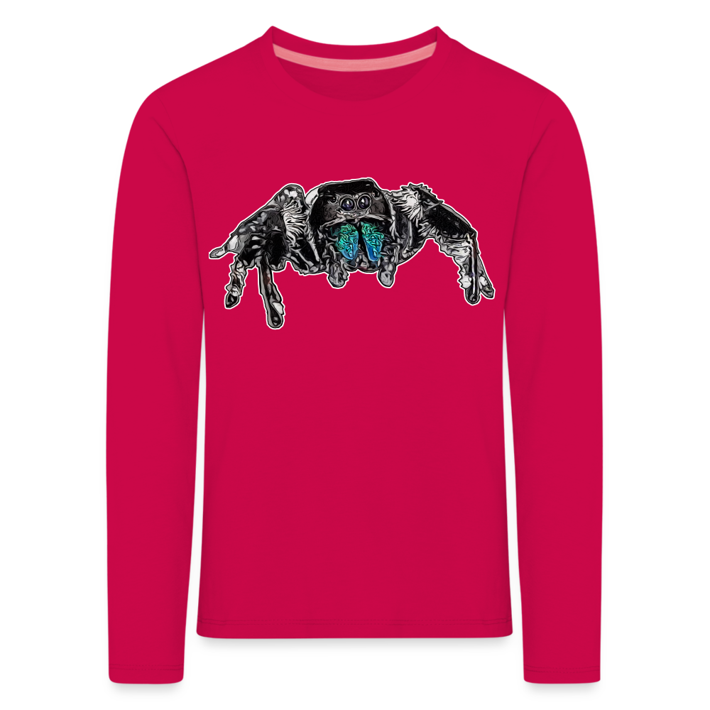 Kinder Longsleeve Phidippus regius Everglades male - dunkles Pink