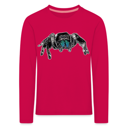 Kinder Longsleeve Phidippus regius Everglades male - dunkles Pink