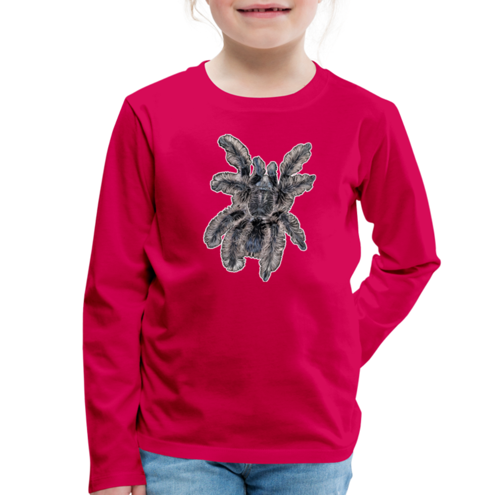 Kinder Longsleeve Tltiltocatl albopilosus - dunkles Pink