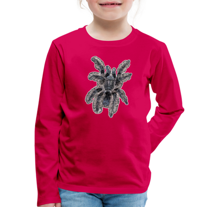 Kinder Longsleeve Tltiltocatl albopilosus - dunkles Pink