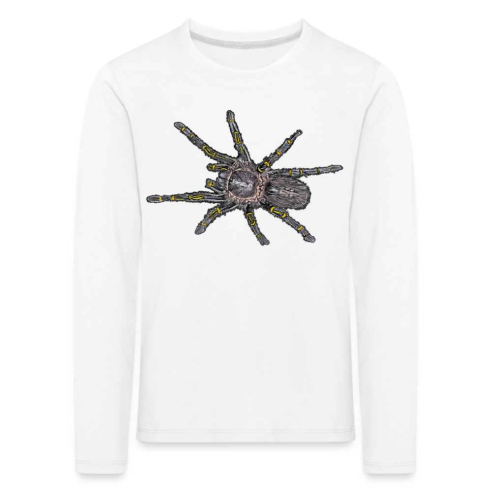 Kinder Longsleeve Grammostola pulchripes - weiß