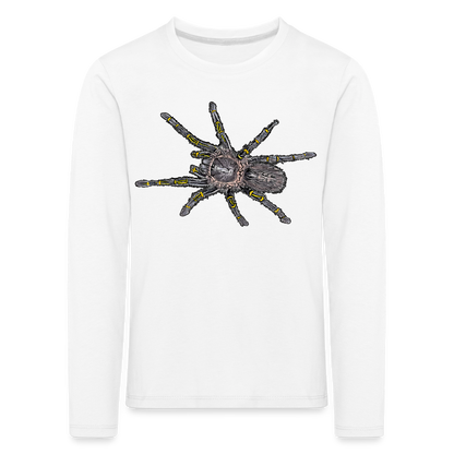 Kinder Longsleeve Grammostola pulchripes - weiß