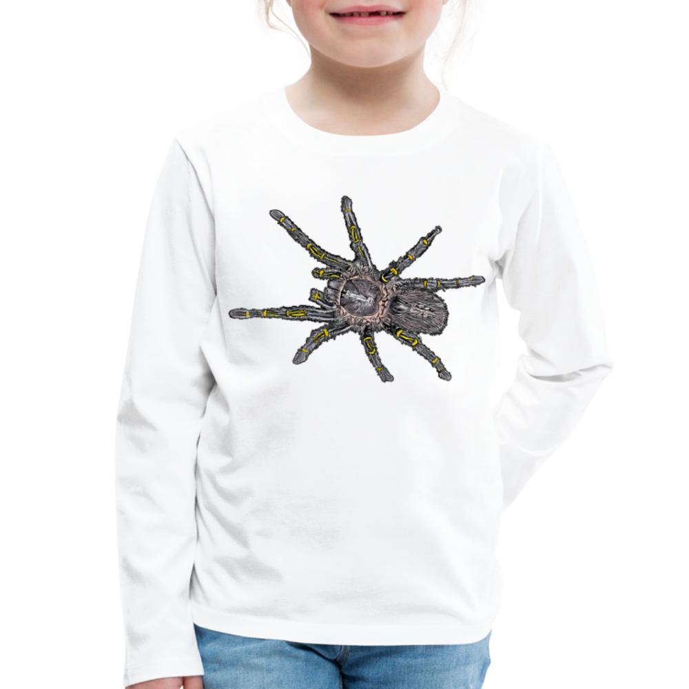 Kinder Longsleeve Grammostola pulchripes - weiß