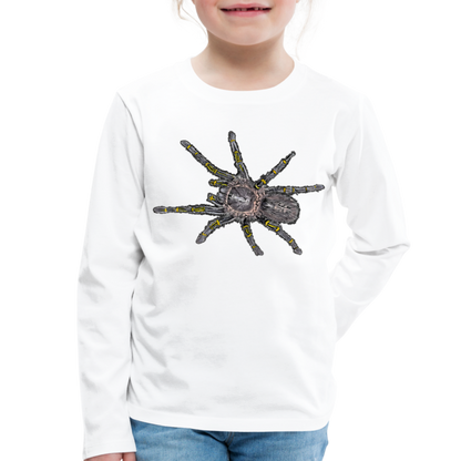 Kinder Longsleeve Grammostola pulchripes - weiß