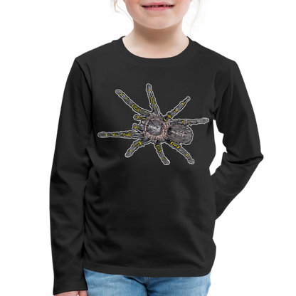Kinder Longsleeve Grammostola pulchripes - Schwarz