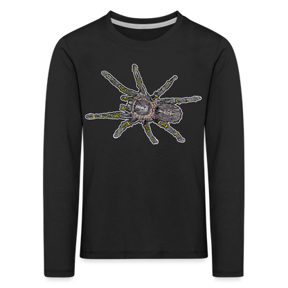 Kinder Longsleeve Grammostola pulchripes - Schwarz