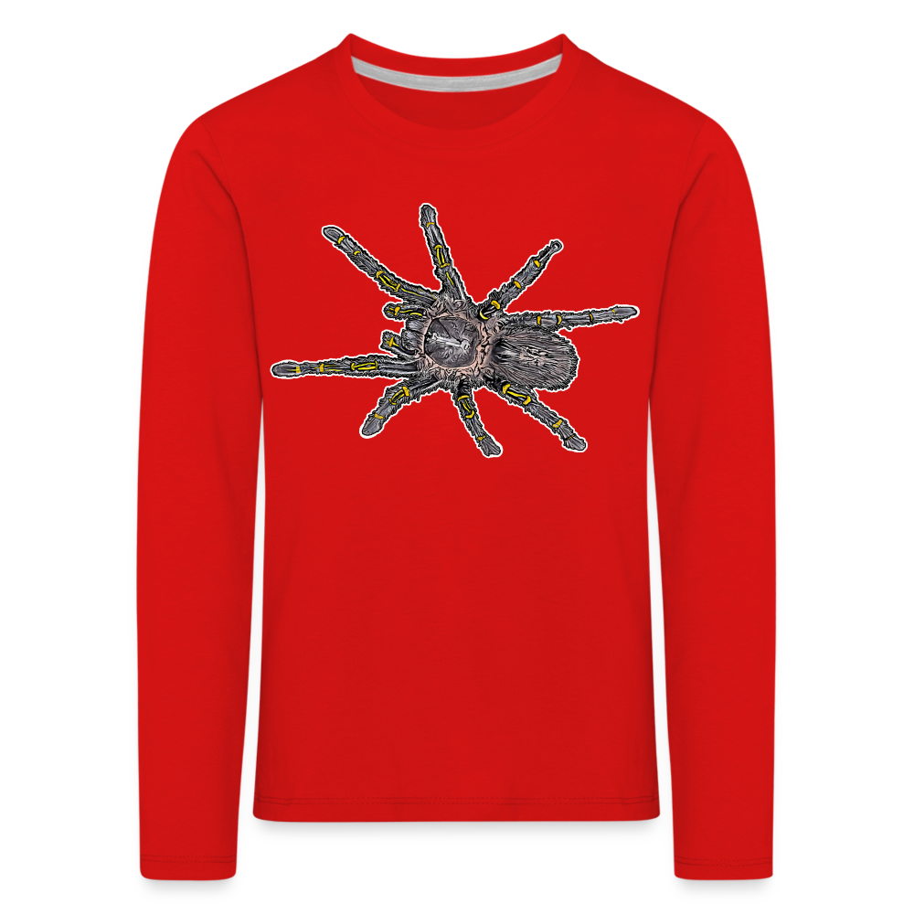 Kinder Longsleeve Grammostola pulchripes - Rot