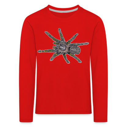 Kinder Longsleeve Grammostola pulchripes - Rot