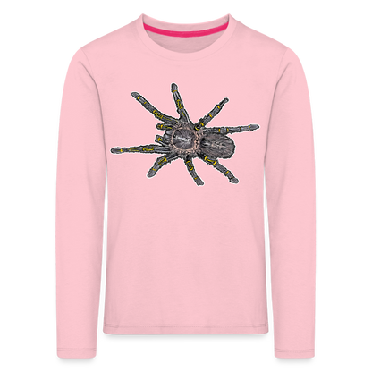 Kinder Longsleeve Grammostola pulchripes - Hellrosa
