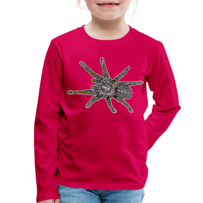 Kinder Longsleeve Grammostola pulchripes - dunkles Pink