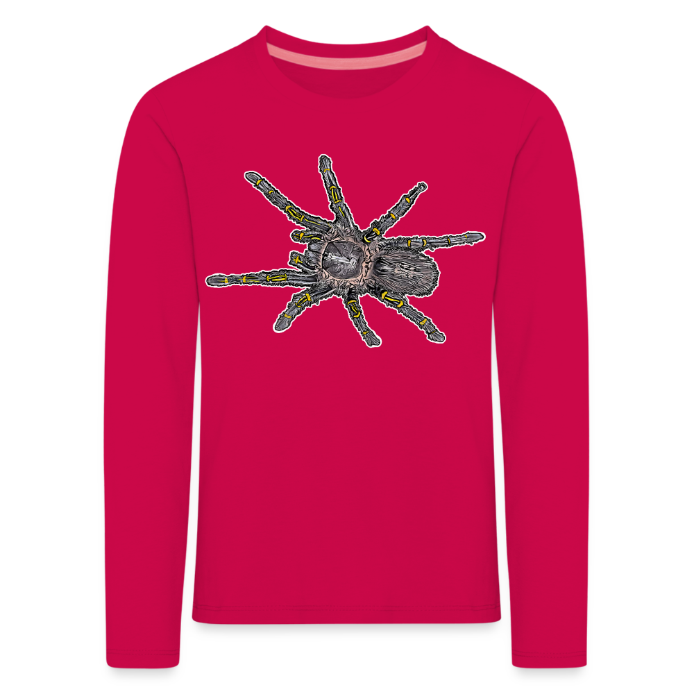Kinder Longsleeve Grammostola pulchripes - dunkles Pink