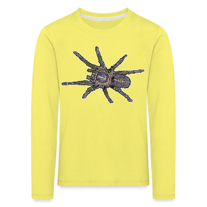 Kinder Longsleeve Grammostola pulchripes - Gelb