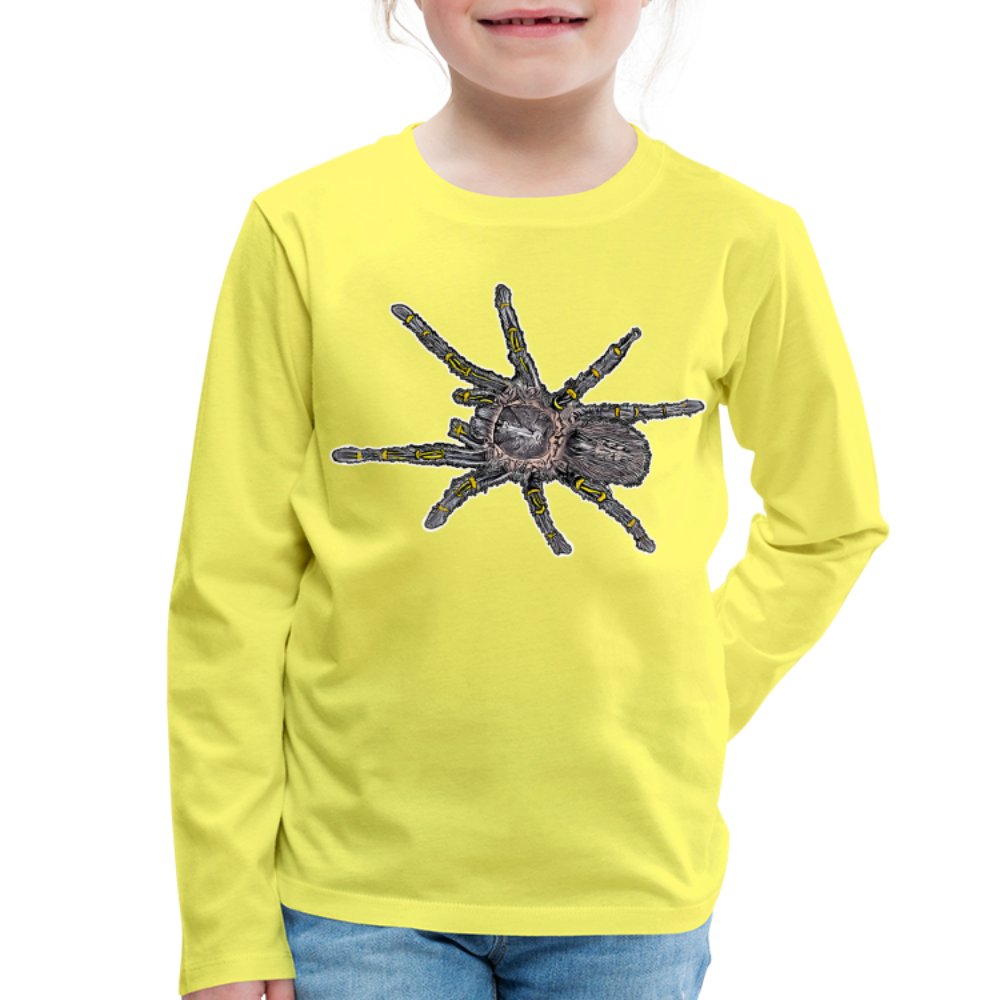 Kinder Longsleeve Grammostola pulchripes - Gelb