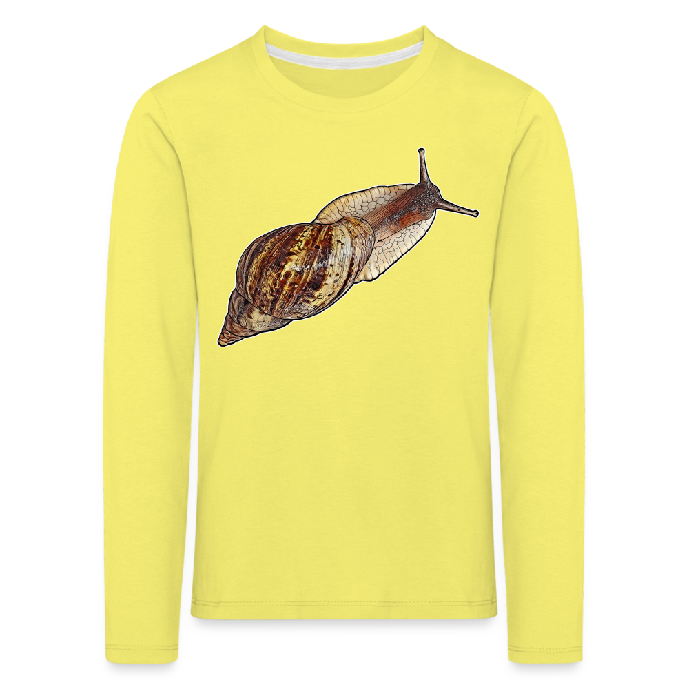 Kinder Longsleeve Achatina reticulata wildfarben - Gelb
