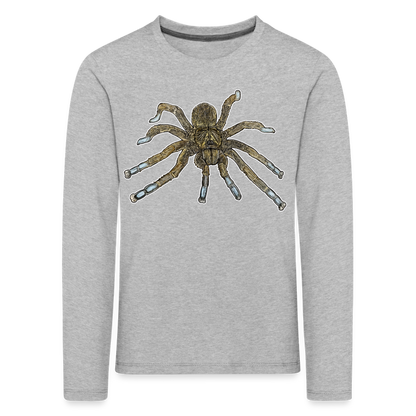 Kinder Longsleeve Idiothele mira - Grau meliert