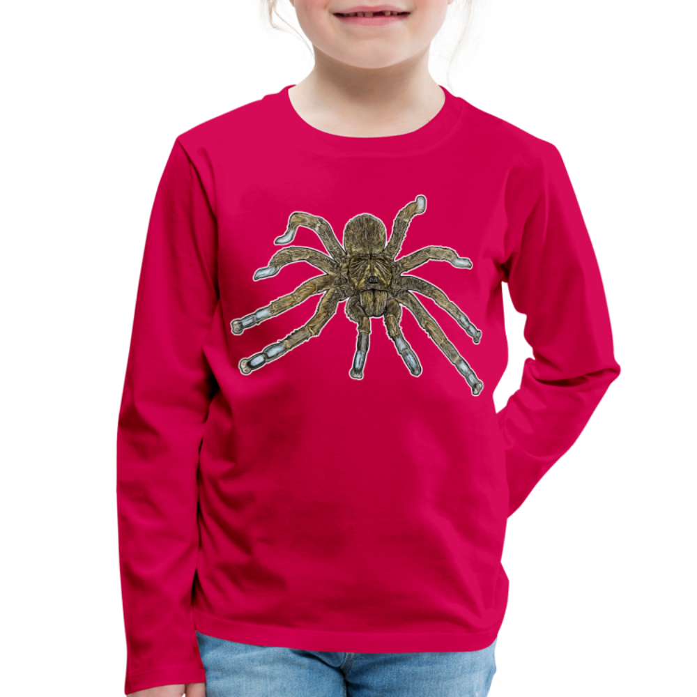 Kinder Longsleeve Idiothele mira - dunkles Pink