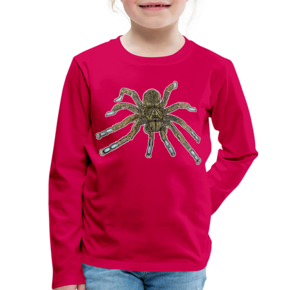 Kinder Longsleeve Idiothele mira - dunkles Pink