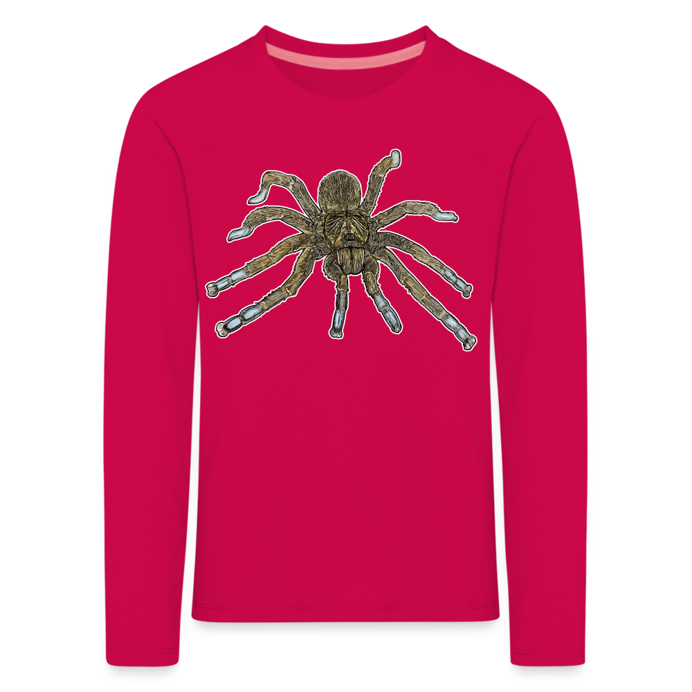 Kinder Longsleeve Idiothele mira - dunkles Pink