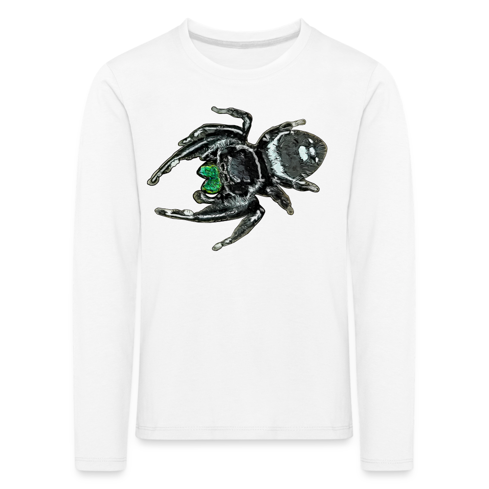 Kinder Longsleeve Phidippus regius White Bahamas male - weiß