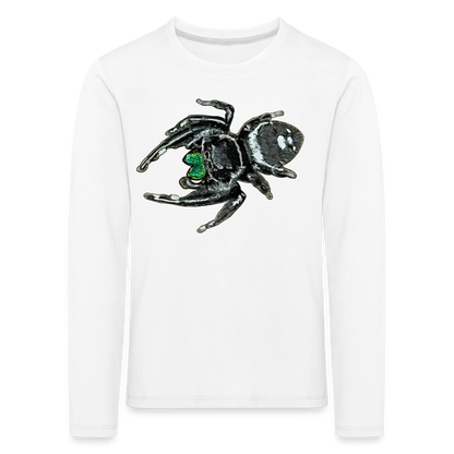 Kinder Longsleeve Phidippus regius White Bahamas male - weiß