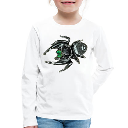 Kinder Longsleeve Phidippus regius White Bahamas male - weiß