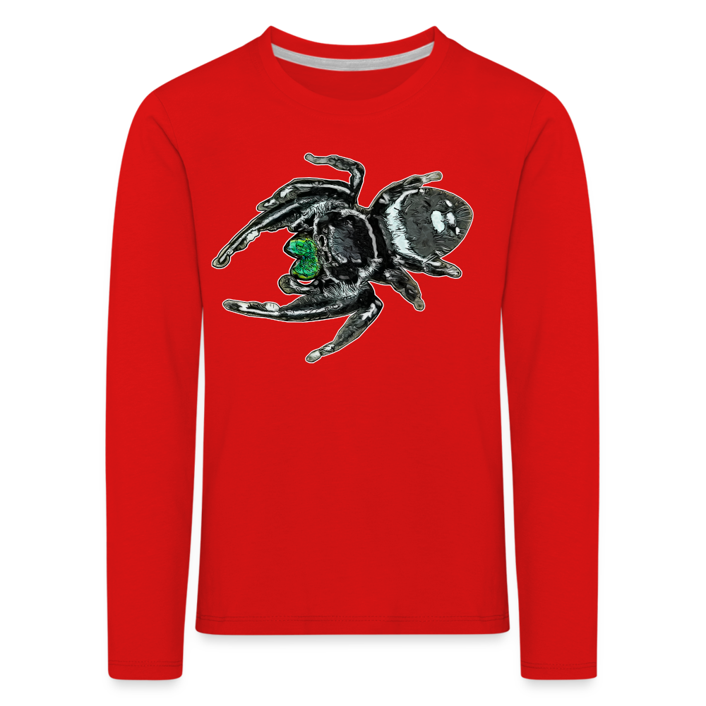 Kinder Longsleeve Phidippus regius White Bahamas male - Rot
