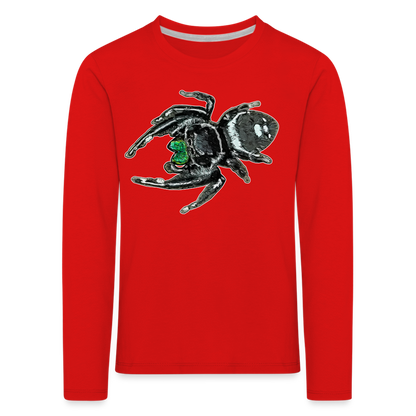 Kinder Longsleeve Phidippus regius White Bahamas male - Rot