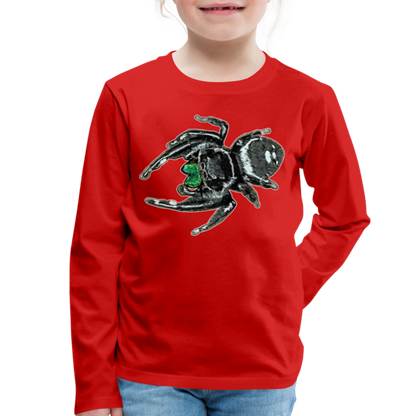 Kinder Longsleeve Phidippus regius White Bahamas male - Rot