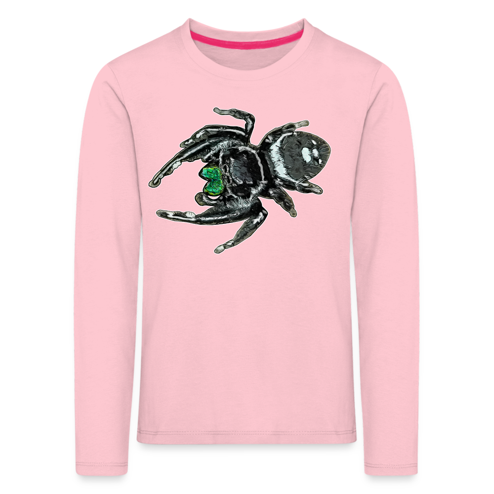 Kinder Longsleeve Phidippus regius White Bahamas male - Hellrosa