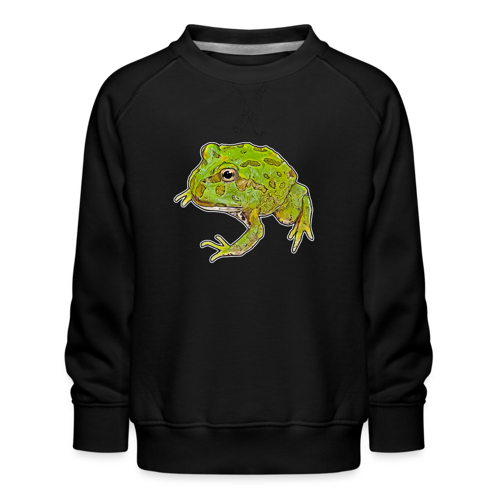 Kinder/ Teenager Pullover Ceratophrys cranwelli Peppermint Blue - Schwarz