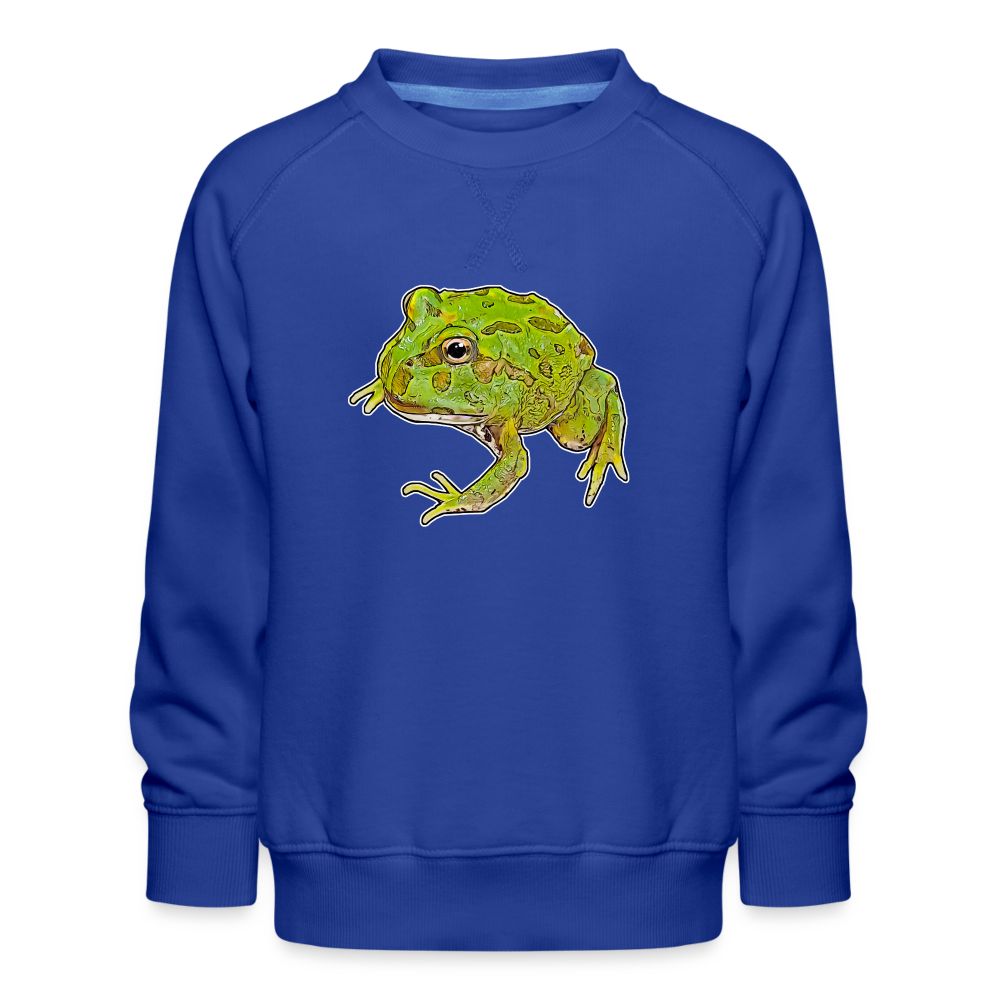 Kinder/ Teenager Pullover Ceratophrys cranwelli Peppermint Blue - Royalblau