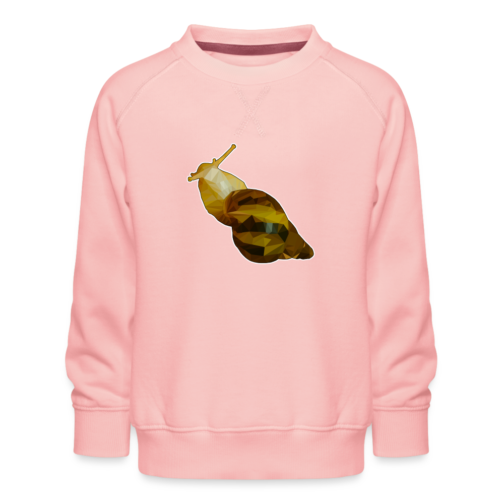 Kinder/ Teenager Pullover Achatina reticulata Low Poly - Kristallrosa