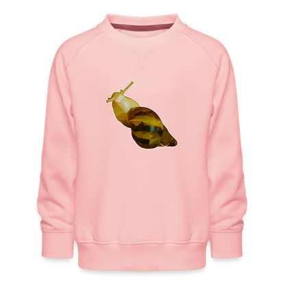 Kinder/ Teenager Pullover Achatina reticulata Low Poly - Kristallrosa