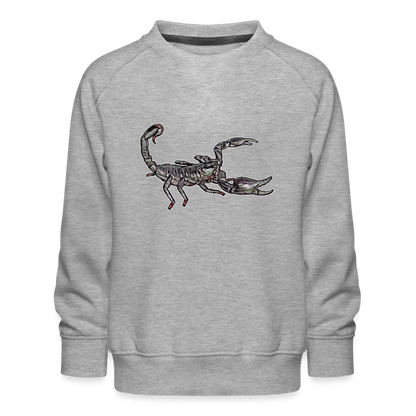 Kinder/ Teenager Pullover Heterometrus silenus - Grau meliert